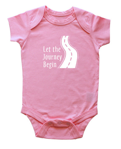 "Let the Journey Begin" Baby Bodysuit