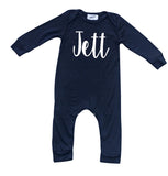 'Lush' Personalized Custom Silky Long Sleeve Baby Romper for Boys and Girls-Gender Neutral