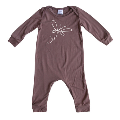 Dragonfly Love Long Sleeve Baby Romper for Boys and Girls