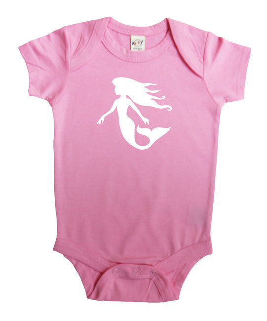 Mermaid Silhouette Baby Bodysuit