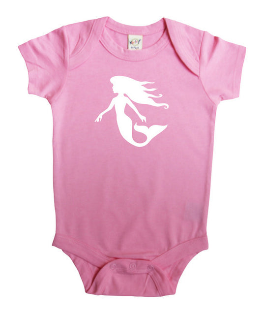 Mermaid Silhouette Baby Bodysuit