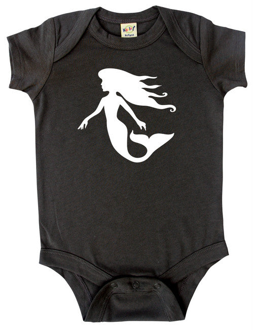 Mermaid Silhouette Baby Bodysuit
