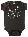 Mod Flower Silhouette Baby Bodysuit