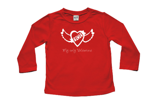 Valentine 'My Mom is my Valentine'  Tattoo Long Sleeve T-shirt