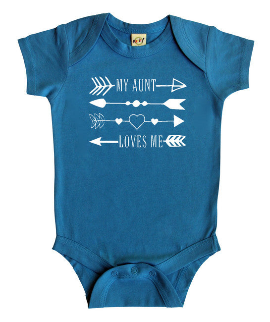 "My Aunt Loves Me" Arrows Baby Bodysuit