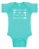 "My Aunt Gets Me" Arrows Baby Bodysuit