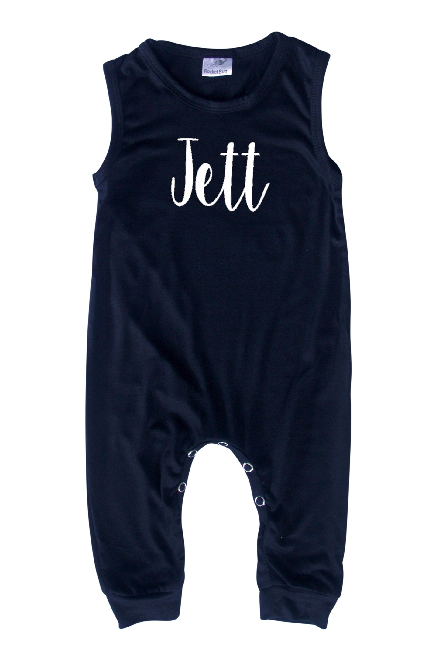 "Lush" Personalized Custom Silky Sleeveless Baby Romper for Boys and Girls