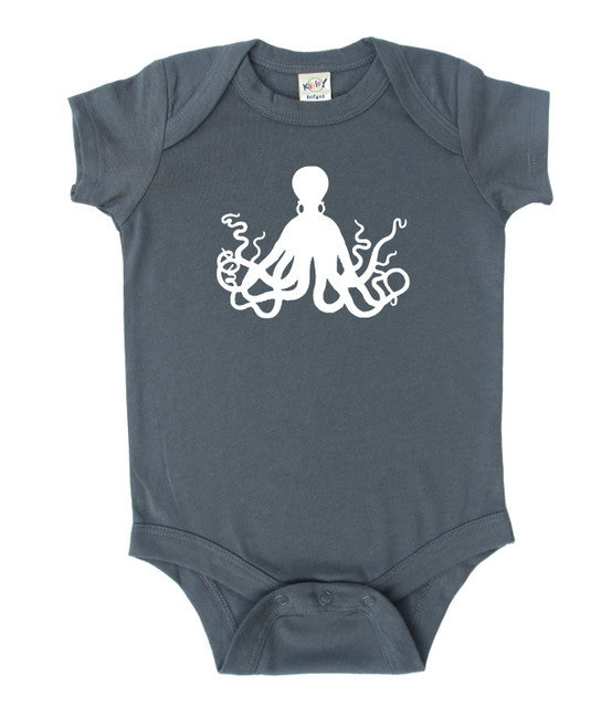 Octopus Silhouette Baby Bodysuit