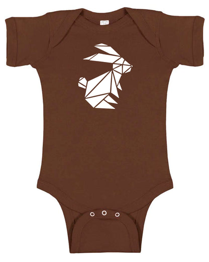 Origami Bunny Baby Bodysuit