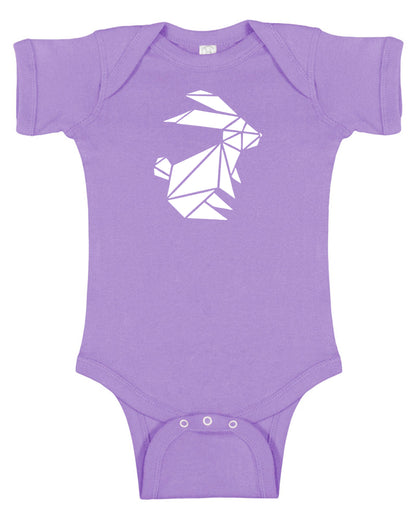 Origami Bunny Baby Bodysuit