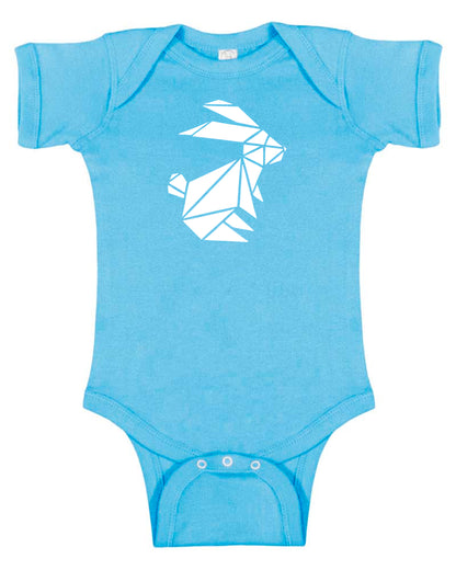Origami Bunny Baby Bodysuit