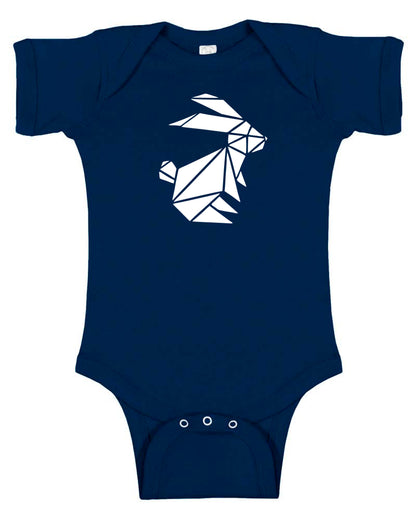 Origami Bunny Baby Bodysuit