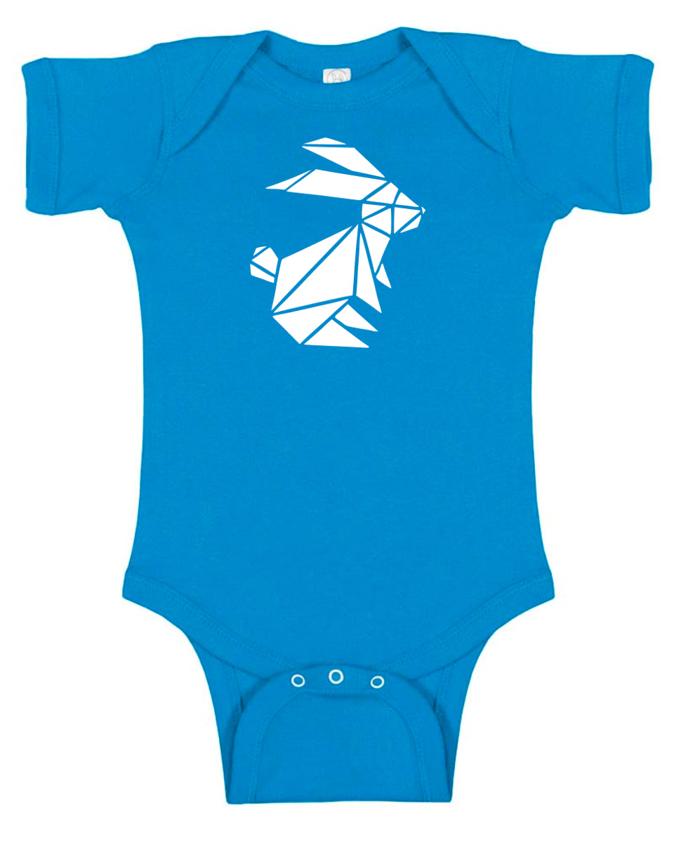 Origami Bunny Baby Bodysuit