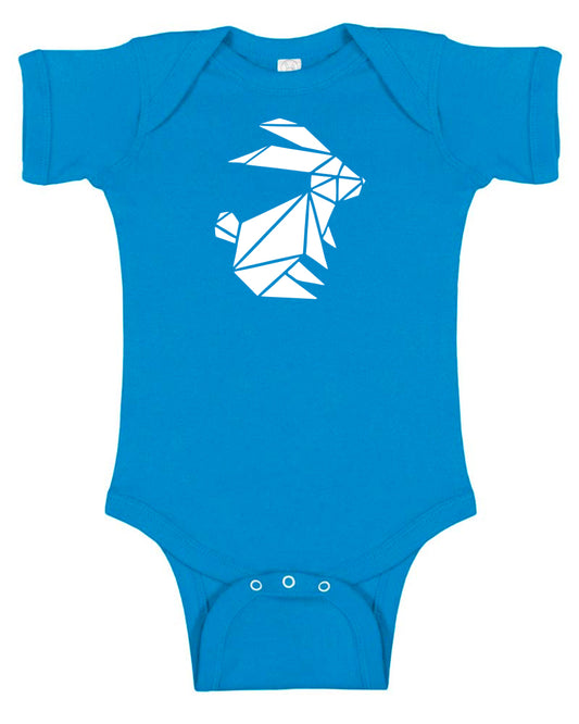 Origami Bunny Baby Bodysuit