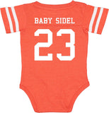 Custom Football Team Jersey Baby Bodysuit Personalized with Name and Number (Front & Back)