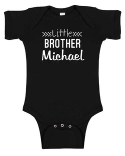 Personalized "Little Brother" Baby Bodysuit