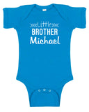 Personalized "Little Brother" Baby Bodysuit