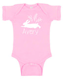 Personalized "Wild Rabbit" Baby Bodysuit Personalized with Name