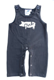 Pig Gender Neutral Baby and Toddler Overalls