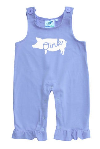 Pig Gender Neutral Baby and Toddler Overalls