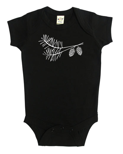 Woodland Pinecones Baby Bodysuit