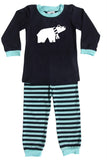 Polar Bear Silhouette Baby Pajama Set