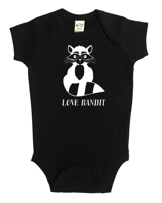 Raccoon Love Bandit Baby Bodysuit