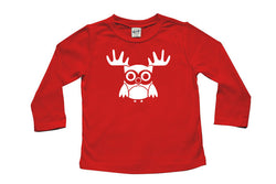 Reindeer Owl Baby and Toddler Shirt