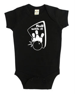 "Roll With It" Bowling Baby Bodysuit