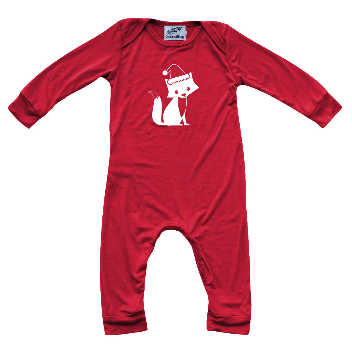 Holiday- Red Christmas Long Sleeve Baby Jumpsuit Romper
