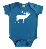 Elk Silhouette Baby Bodysuit
