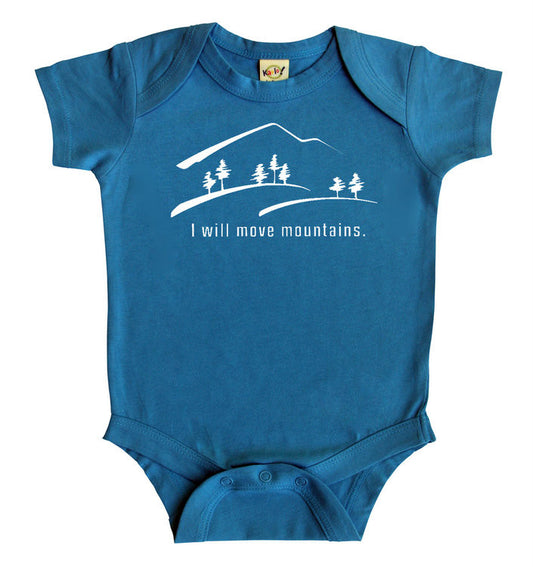 "Move Mountains" Silhouette Baby Bodysuit