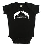 Narwhal Silhouette Baby Bodysuit