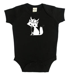 Viking Fox Silhouette Baby Bodysuit