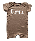 'Lush'  Personalized Custom Silky Baby Romper Shorts for Boys and Girls