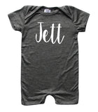 'Lush'  Personalized Custom Silky Baby Romper Shorts for Boys and Girls