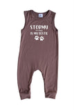 Bestie (Dog Friend) Personalized Custom Silky Sleeveless Baby Romper for Boys and Girls