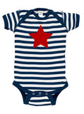 Star Baby Bodysuit for July 4th