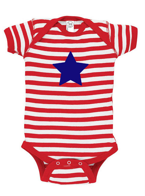 Star Baby Bodysuit for July 4th