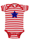 Star Baby Bodysuit for July 4th