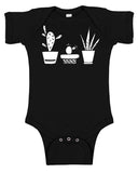 Succulent Silhouette Baby Bodysuit