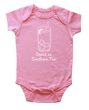 'Sweet as Southern Tea' Silhouette Baby Bodysuit