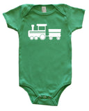 Transportation Silhouette Baby Bodysuit-Train