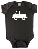 Transportation Silhouette Baby Bodysuit-Truck