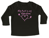 Valentine 'My Aunt is my Valentine' Long Sleeve T-shirt