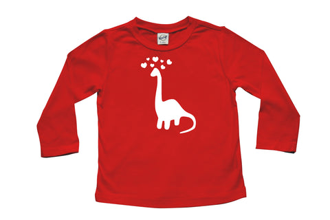 Valentine Dinosaur Love Long Sleeve T-shirt