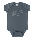 Whale Silhouette Baby Bodysuit