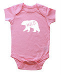 "Wild" Bear Animal Silhouette Baby Bodysuit