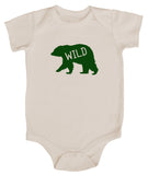 "Wild" Bear Animal Silhouette Baby Bodysuit