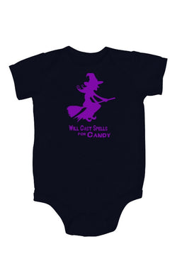 Will Cast Spells for Candy Halloween Baby and Toddler Shirt